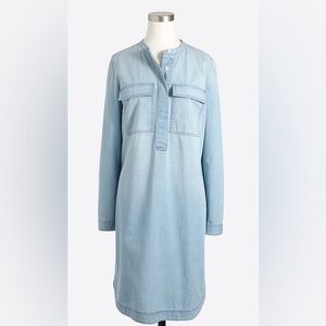 J. Crew Factory Light Indigo Shirtdress